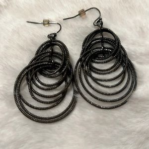 Lia Sophia gunmetal earrings